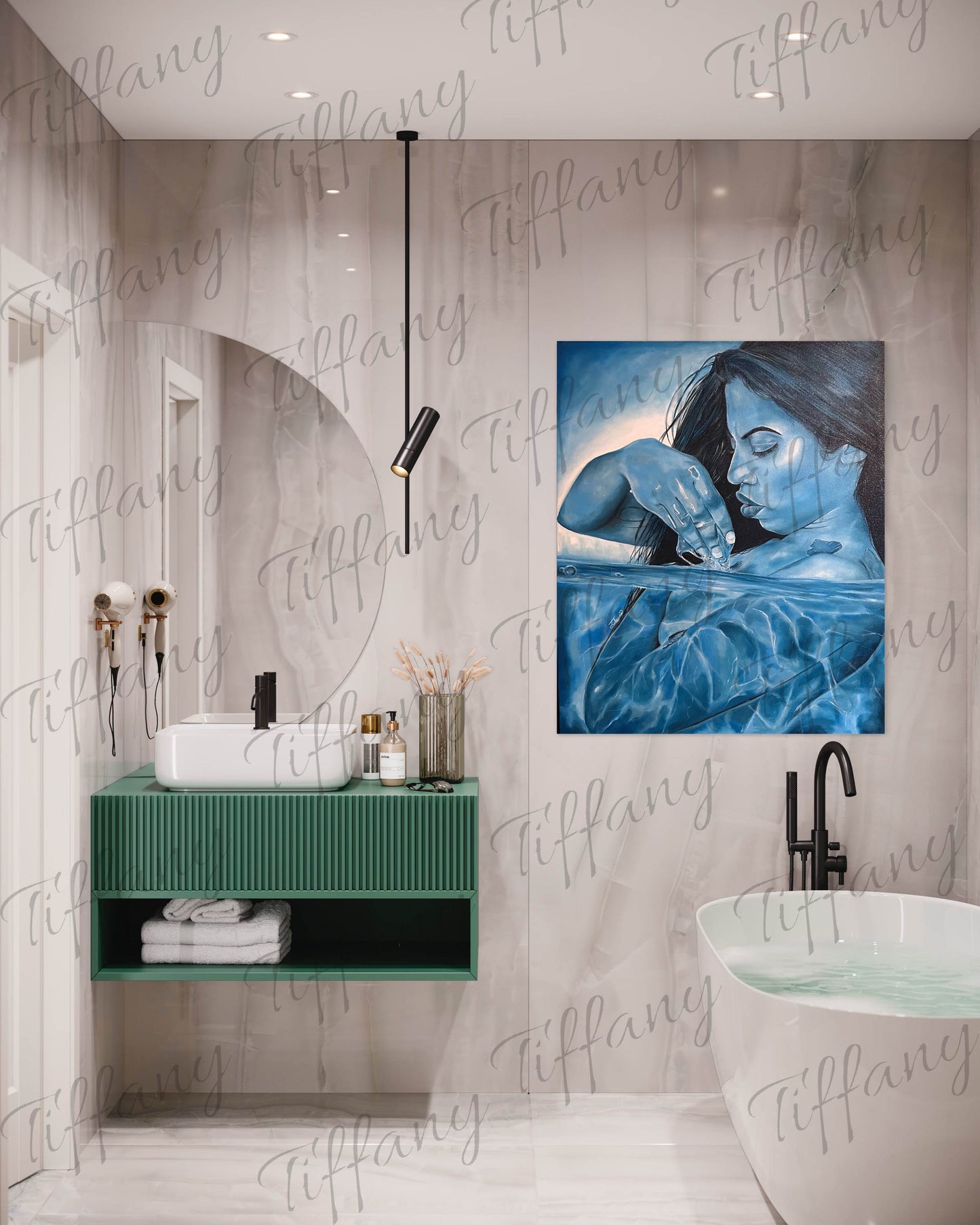 “Cerulean Reflections" Limited Edition Canvas Print