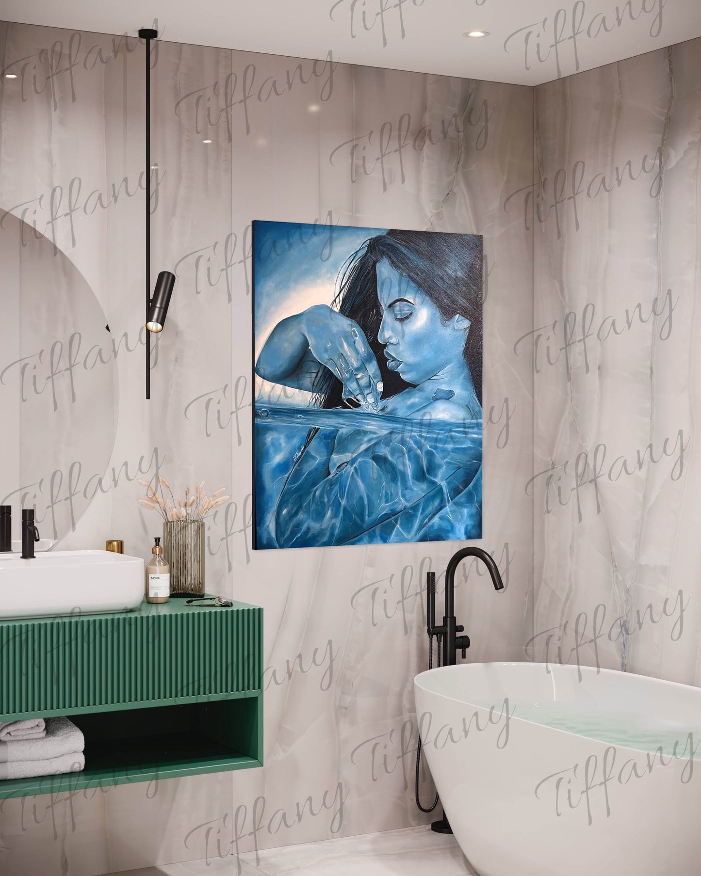 “Cerulean Reflections" Limited Edition Canvas Print